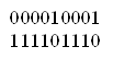 000010001
111101110
